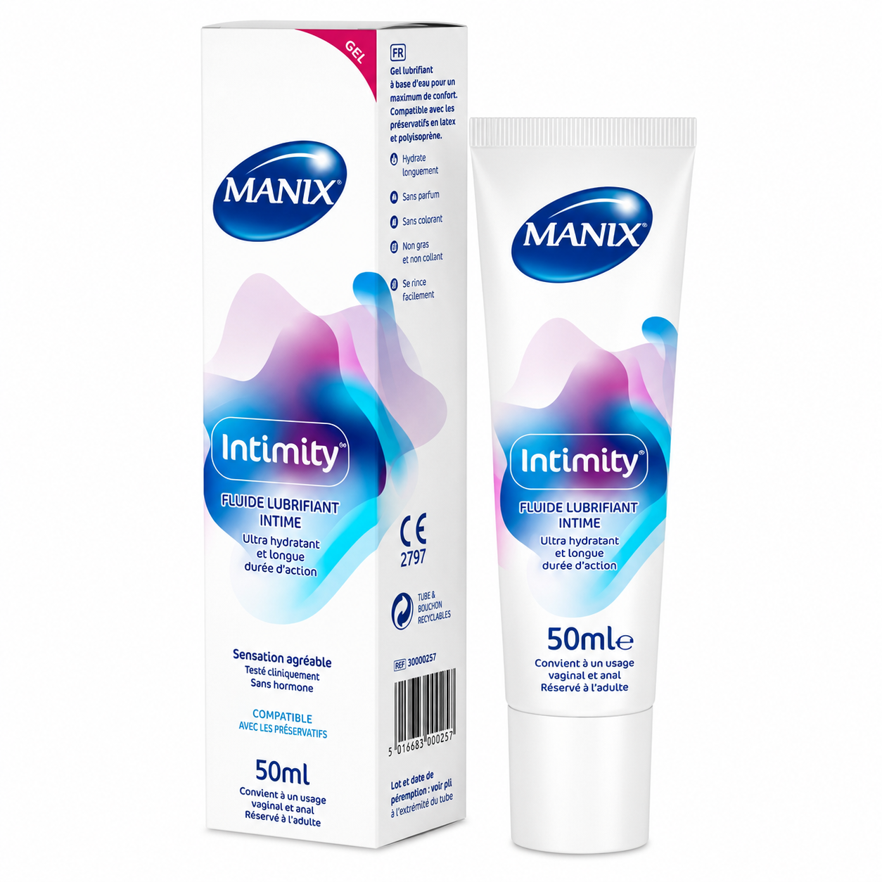 Manix Intimity – Fluide lubrifiant intime 50 ml
