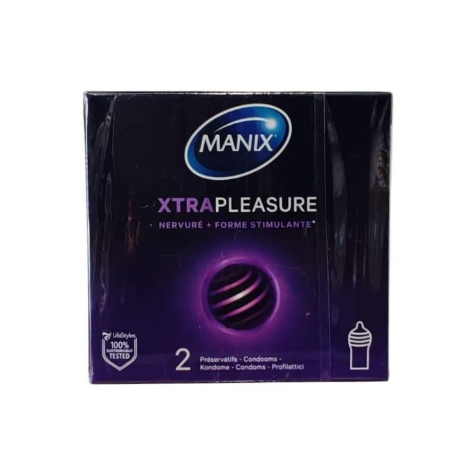 Manix Xtra Pleasure boîte de 2 préservatifs