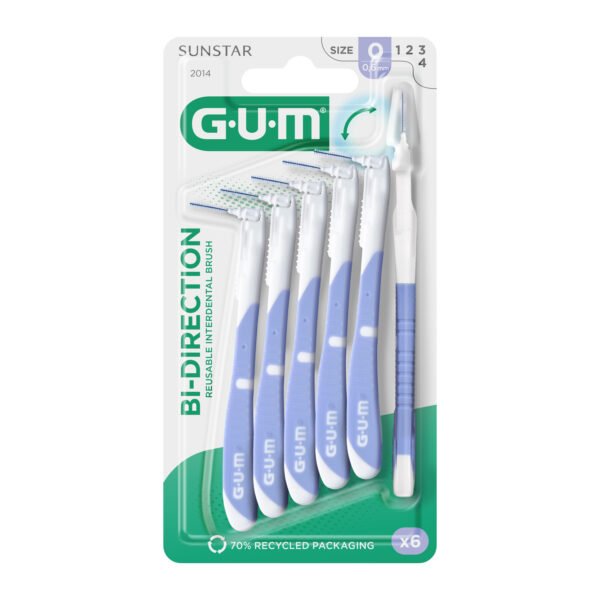 GUM Brossette Bi-Direction Ultra Micro-Fine 0,6mm réf. 2014