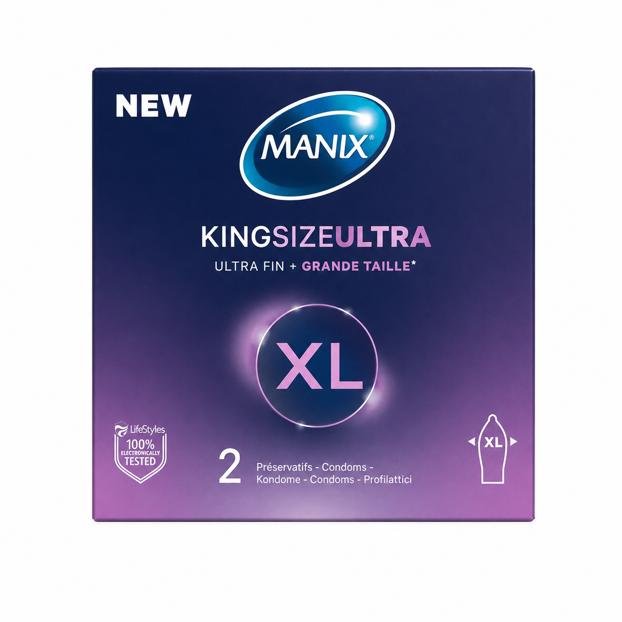 Manix King Size Ultra – Boîte de 2