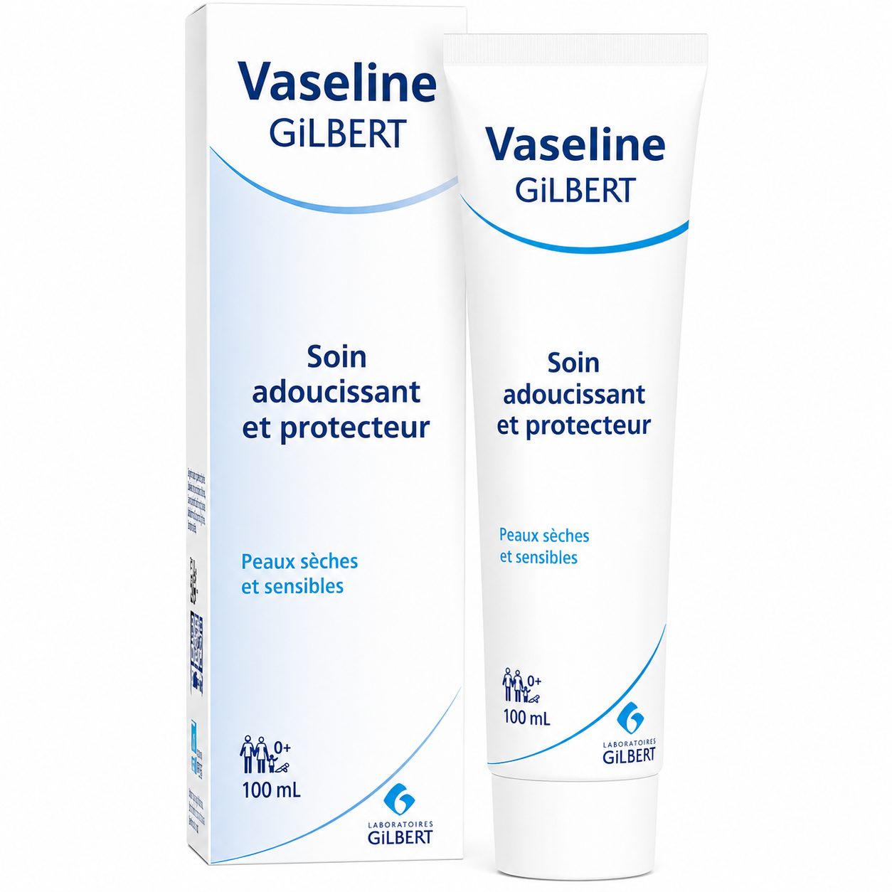 GILBERT VASELINE TUBE 100 ML SOIN ADOUCISSANT ET PROTECTEUR