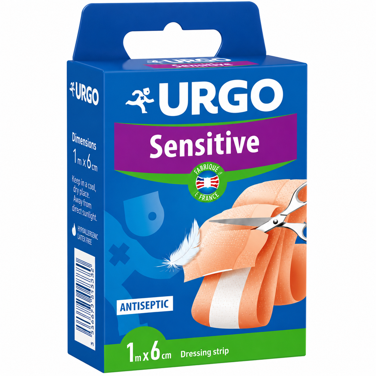 URGO SENSITIVE EXTENSIBLE 1M X 6CM