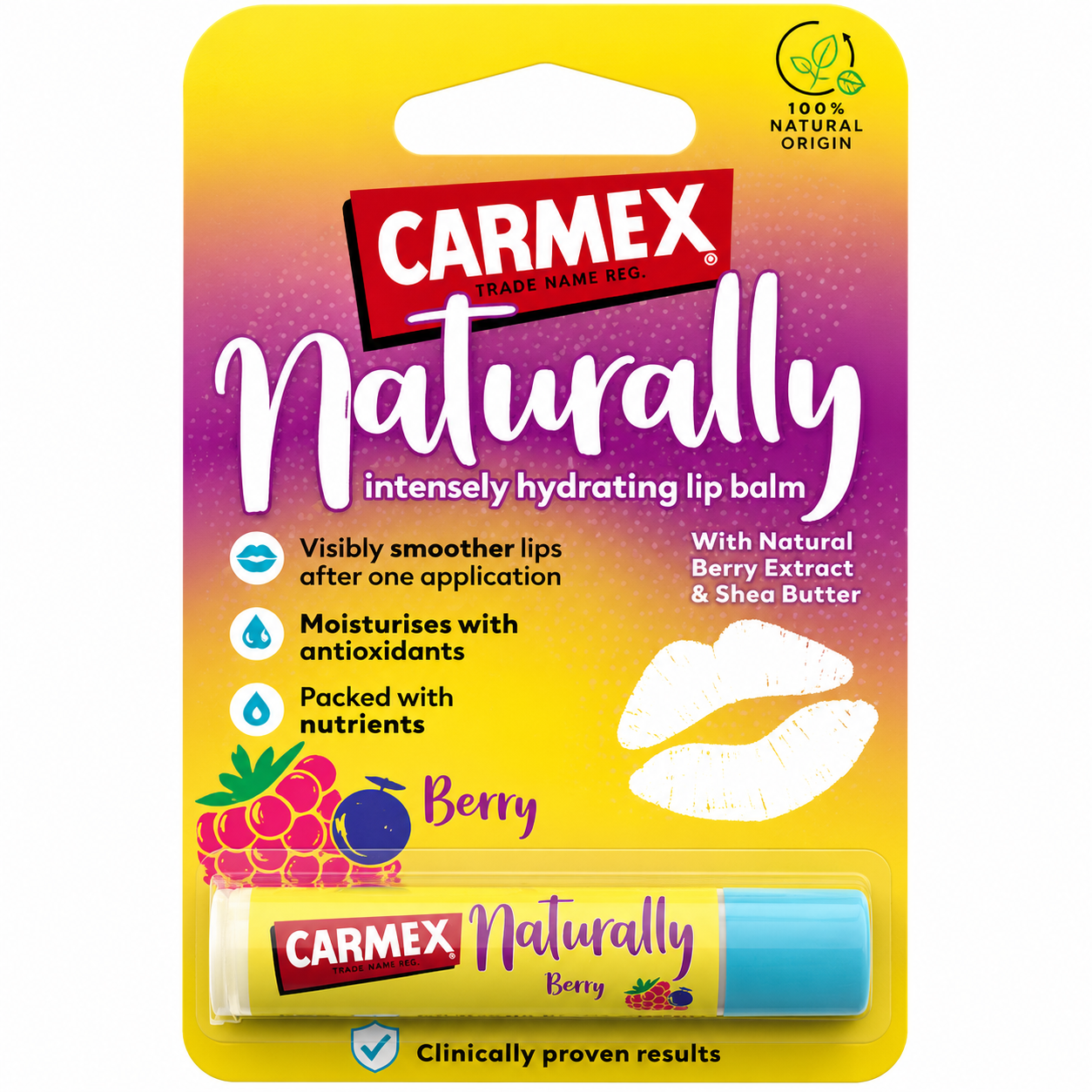 CARMEX Baume à Lèvres aux Baies Naturelles 4.25g