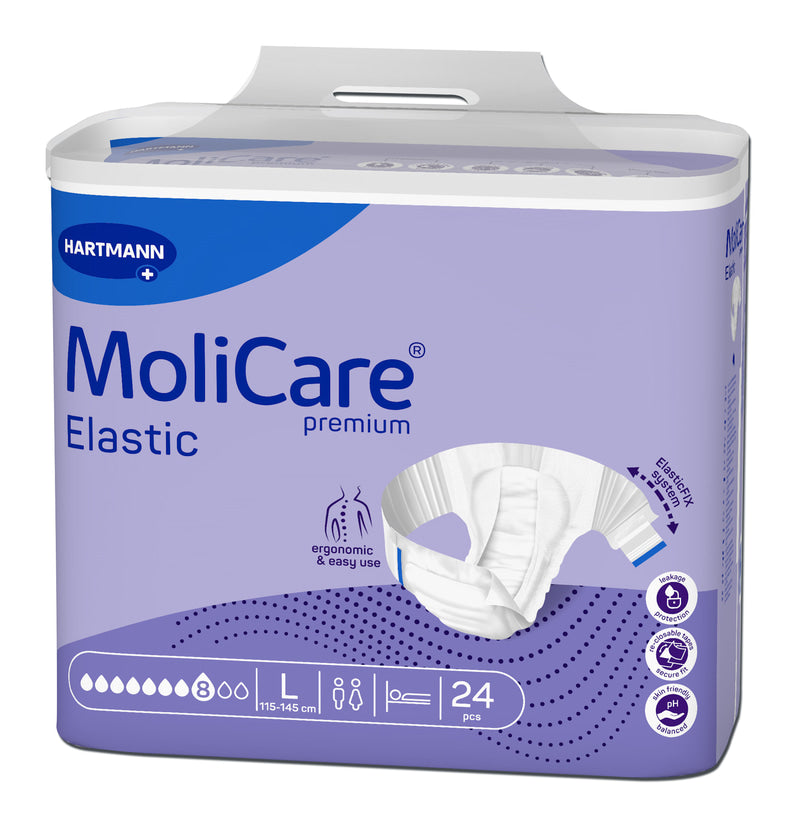 Hartmann MoliCare Premium Elastic 8D Large – 24 Unités