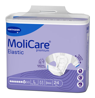 Hartmann MoliCare Premium Elastic 8D Large, 24 unités – Mamedica