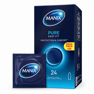 MANIX PURE EASY FIT PROTECTION ET CONFORT 24 PRESERVATIFS
