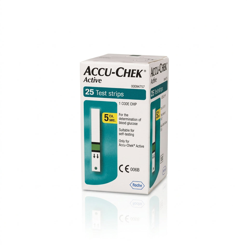 Accu-Chek Active – boîte de 25 bandelettes de glycémie