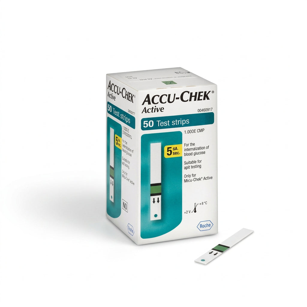 Accu-Chek Active – boîte de 50 bandelettes de glycémie