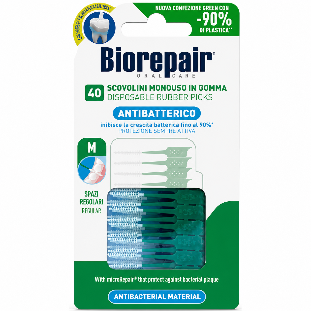 BIOREPAIR BROSSETTE INTERDENTAIRE JETABLES 40 PIECES TAILLE M