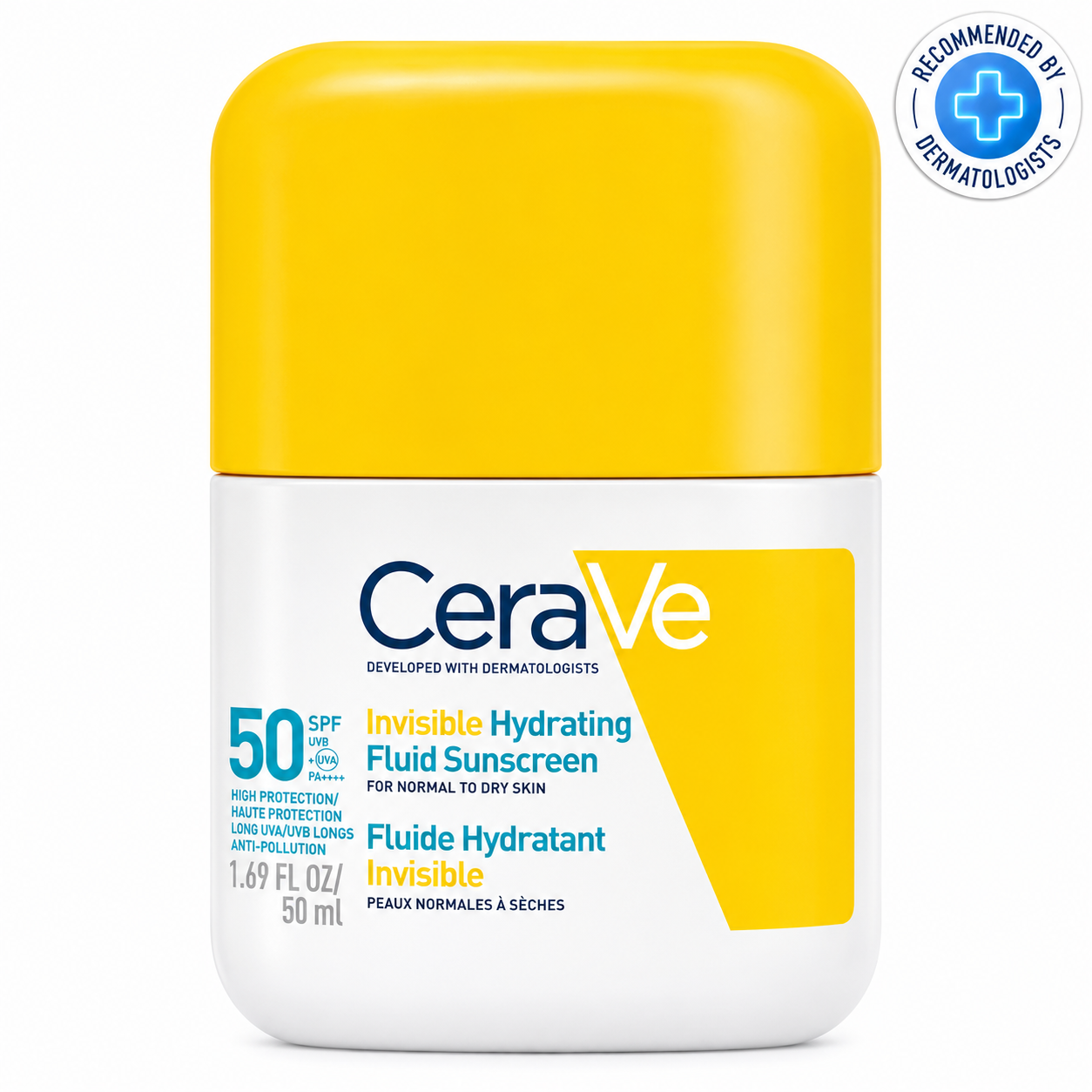 CERAVE ECRAN SOLAIRE SPF 50 FLUIDE INVISIBLE HYDRANTANT 50 ML
