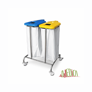 Chariot Porte-Sacs Inox – Simple & Double