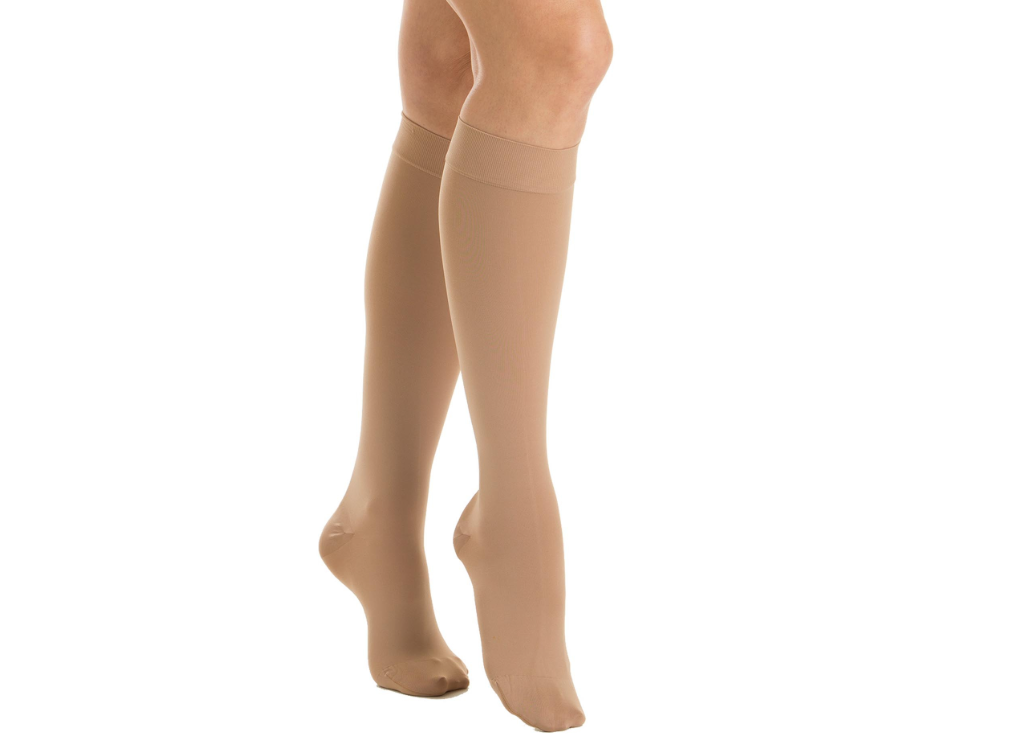 Chaussettes de compression médicales hautes en microfibre douce - Classe 2 (23-32 mmHg)