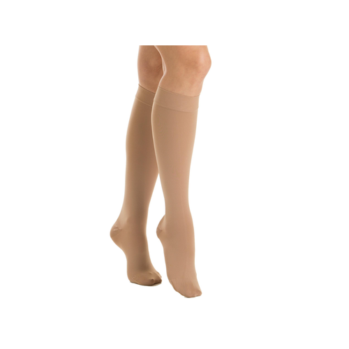 Chaussettes de compression médicales hautes en microfibre douce - Classe 2 (23-32 mmHg)