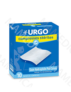 Compresses Stériles URGO – Gaze Hydrophile Pur Coton