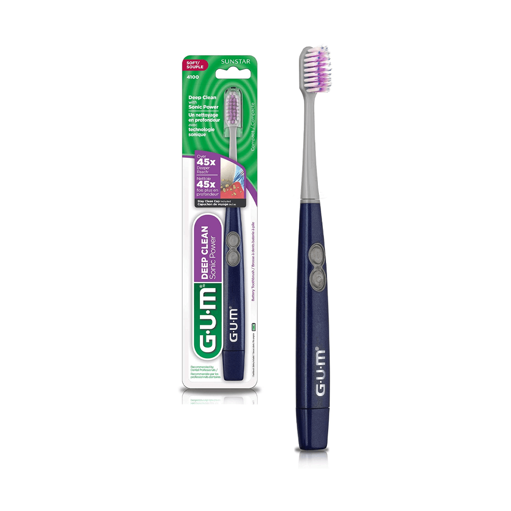 Gum Brosse a Dents Electrique Sonic Daily Soft Noire