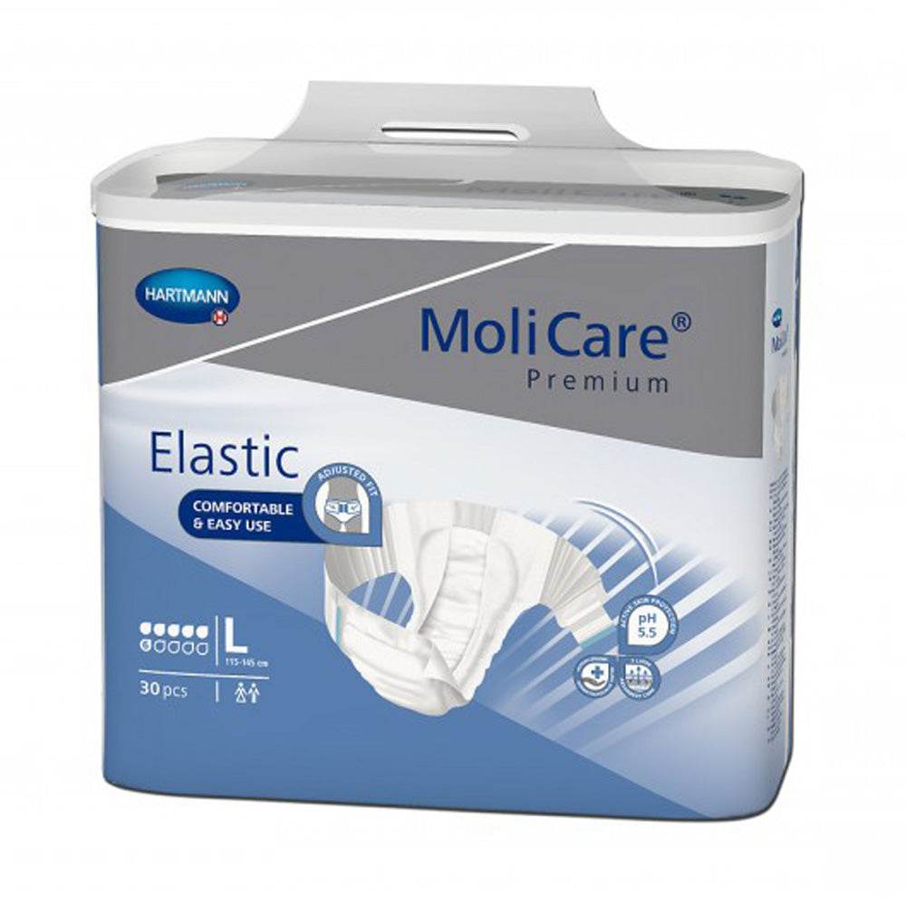Hartmann Molicare Couches Elastic 6 Gouttes Jour Taille L 30 Pièces