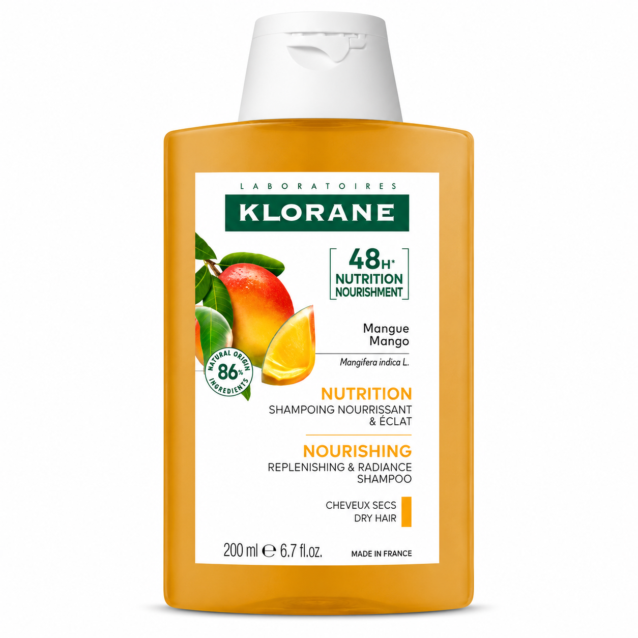 Klorane Shampooing Nourrissant à la Mangue 200 ml