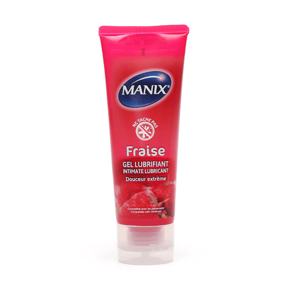 Manix Gel Lubrifiant Intime Fraise 80ml