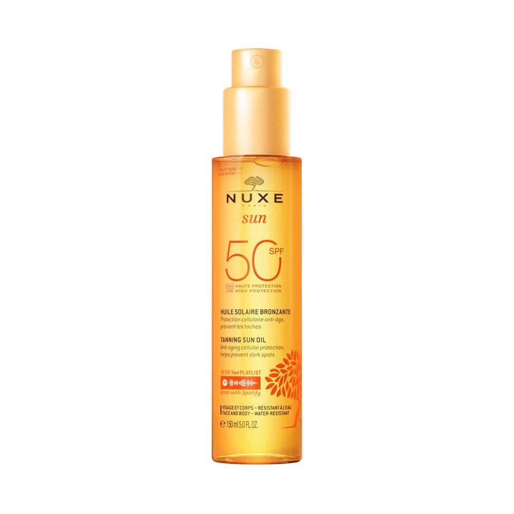Nuxe Sun Huile Bronzante Visage et Corps SPF50 150ml