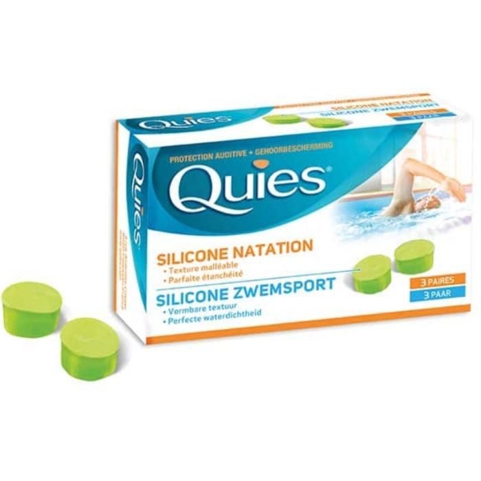 Quies Silicone Natation Adultes 3 Unites