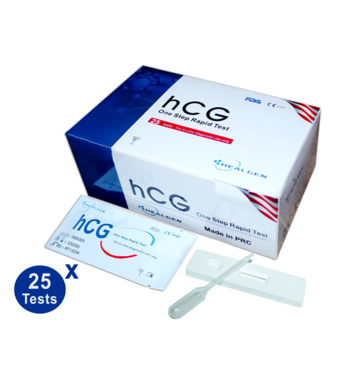 Test de Grossesse HCG Healgen Boite 25 Test