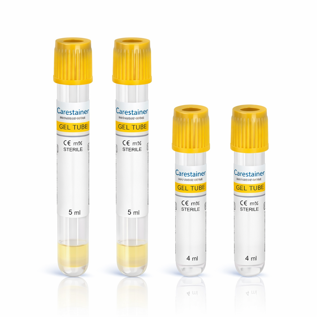 Tube de prélèvement sanguin pour sérum avec gel séparateur 100 UNITE – Bouchon jaune