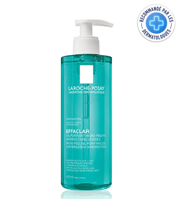 La Roche-Posay Effaclar Gel Purifiant Micro-Peeling Peau Grasse Acneique 400ml