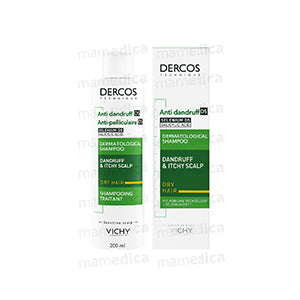 Vichy Dercos Technique – Shampoing Dermatologique Anti-Pelliculaire DS (Cheveux Secs) – 200 ml