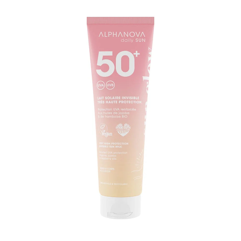 Alphanova Daily Sun lait solaire invisible SPF50+ 150 ml