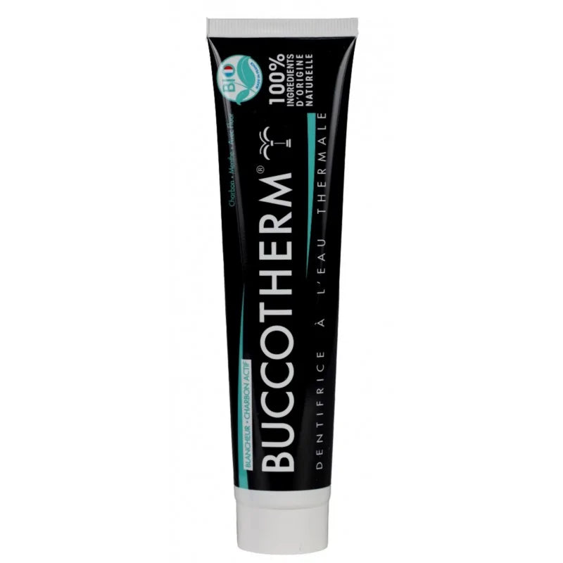 Buccotherm dentifrice blancheur au charbon actif BIO 75 ml