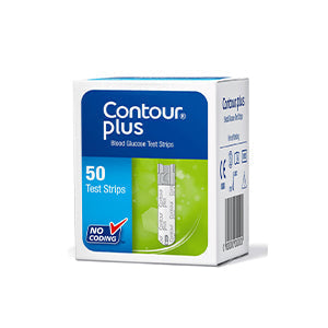 Contour Plus boîte de 50 bandelettes réactives pour glycémie