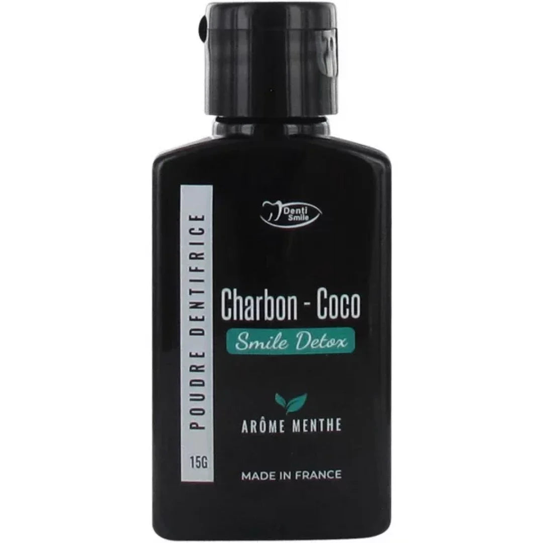 Denti Smile Smile Detox poudre dentifrice charbon coco arôme menthe 15 g