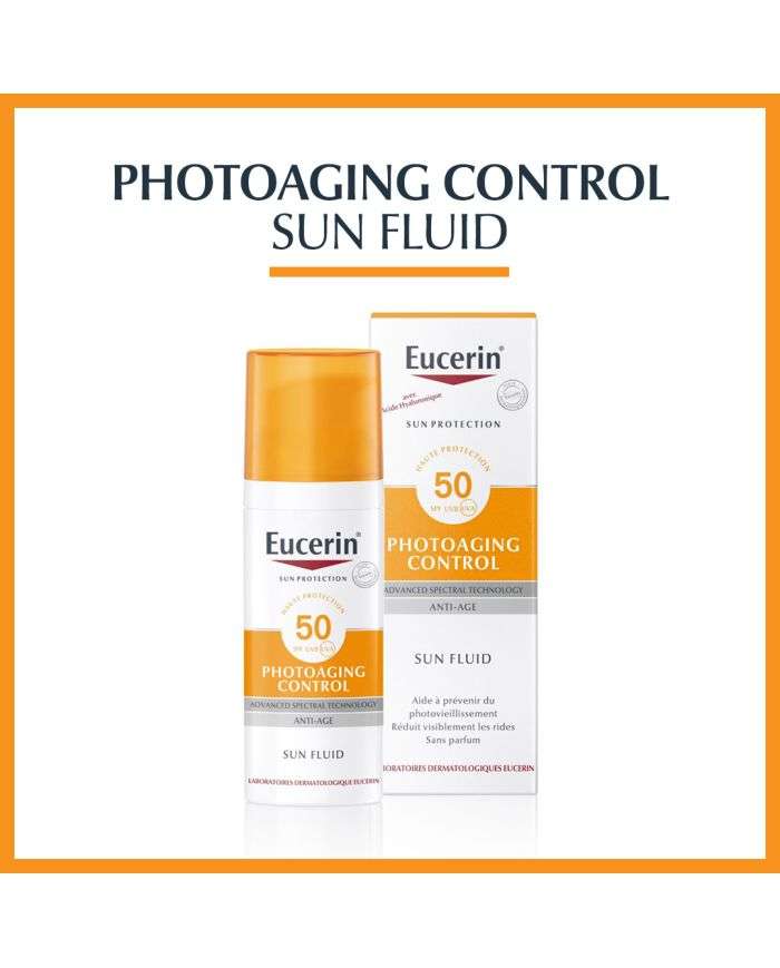 Eucerin Sun Fluide Photoaging Control Anti-Âge SPF50+ 50ml