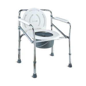 Chaise garde-robe blanche sans roues avec pieds réglables
