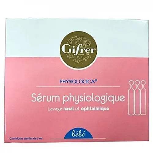 Gifrer Sérum Physiologique 12 Unidoses 5ml