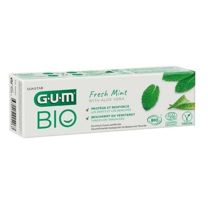 GUM BIO dentifrice menthe fraîche et aloe vera 75 ml référence 7020