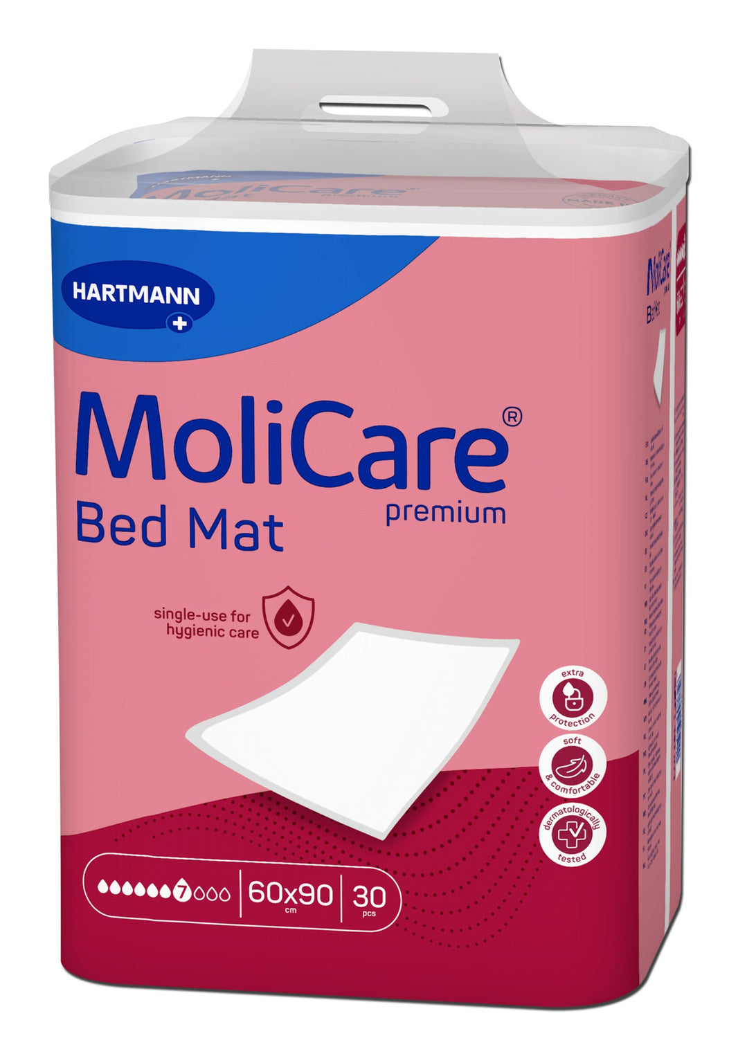 Hartmann MoliCare Premium Bed Mat 7 gouttes 60 x 90 cm, paquet de 30 alèses