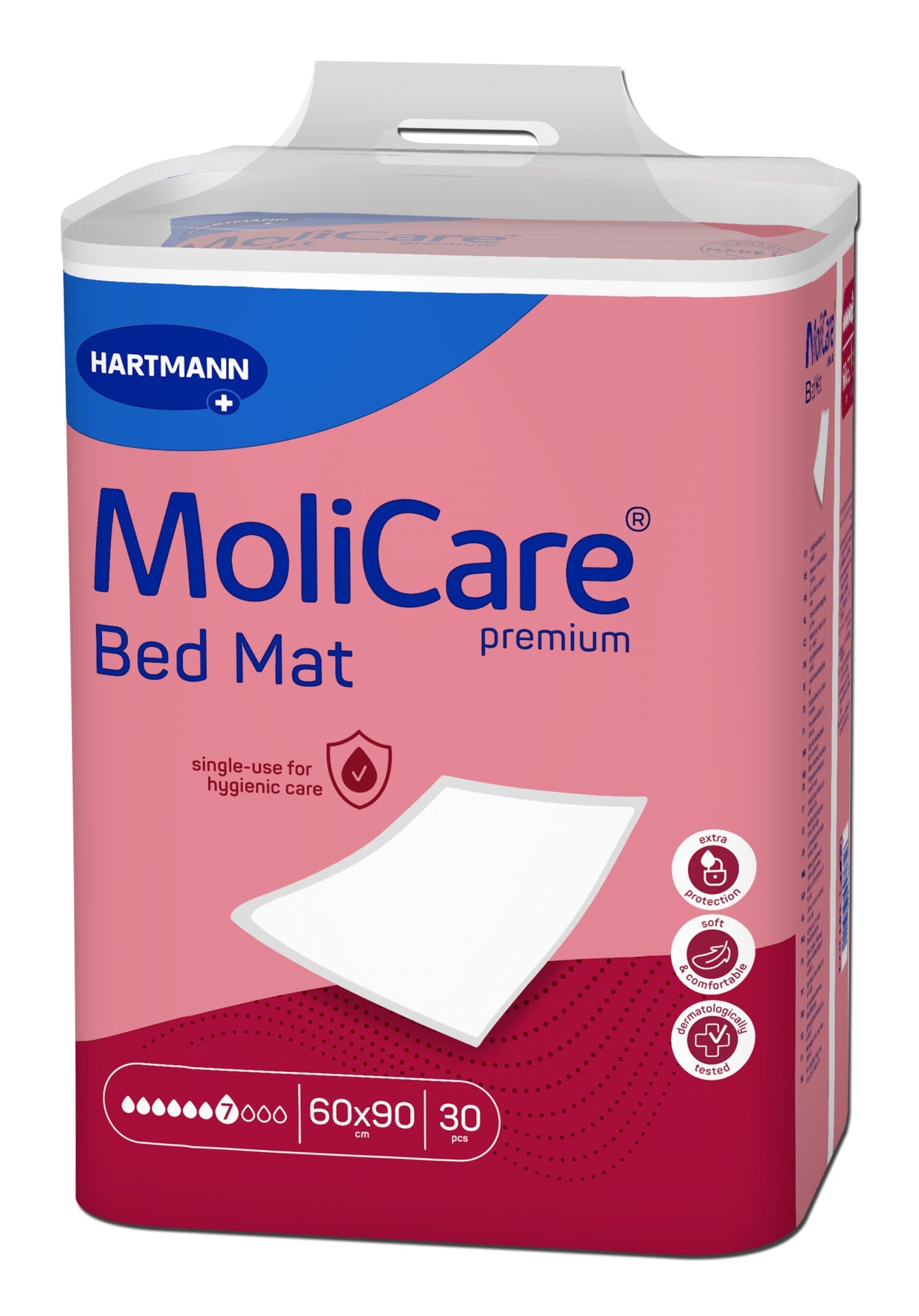 Hartmann MoliCare Premium Bed Mat 7 gouttes 60 x 90 cm, paquet de 30 alèses
