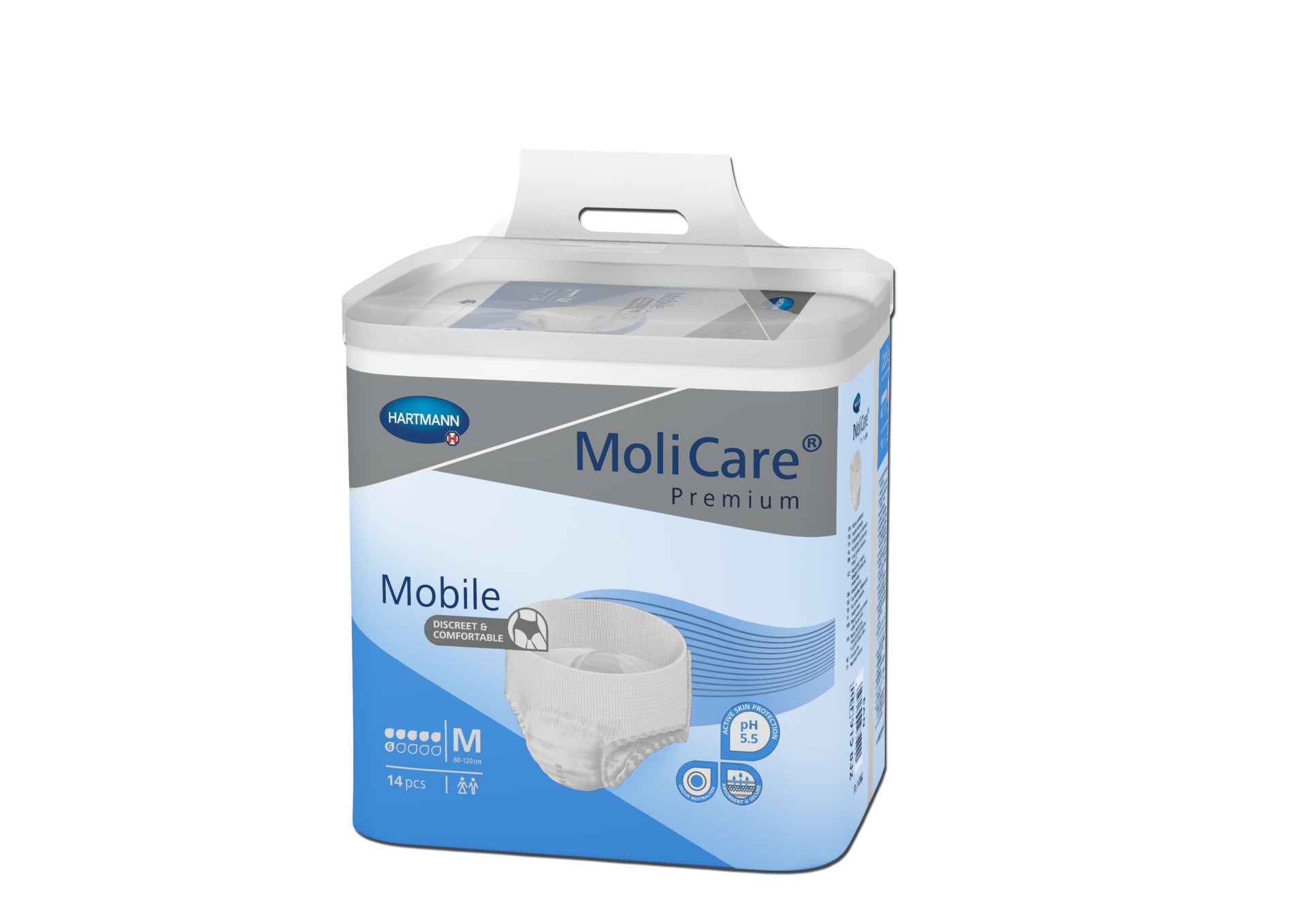 Hartmann MoliCare Premium Mobile 6 gouttes taille M – sachet de 14 culottes d’incontinence