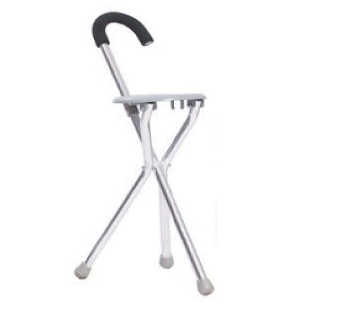 Canne siège pliable Jasking JX-911L en aluminium avec trois pieds