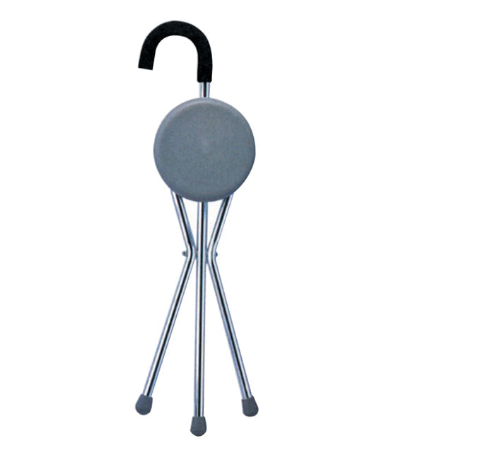 Canne siège Jasking JX-911L pliée montrant l’assise ronde