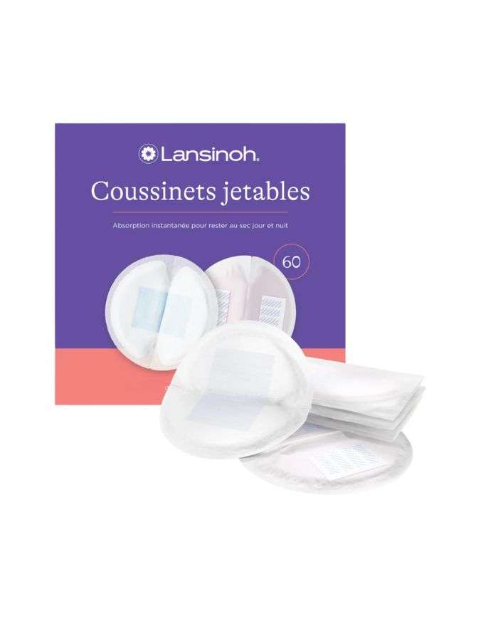 Lansinoh Coussinets d'Allaitement Jetables 60 pièces