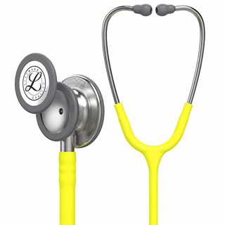 Stéthoscope Littmann Classic III – Citron vert – vue du pavillon et de la tubulure