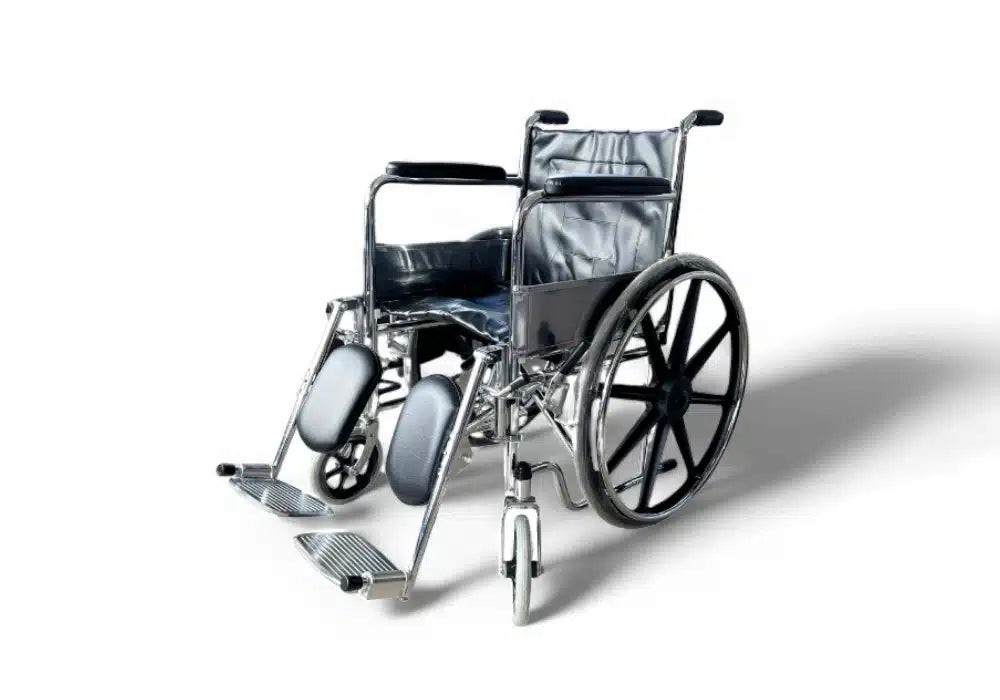 Fauteuil roulant pliable Locamed L2000A avec relève-jambes