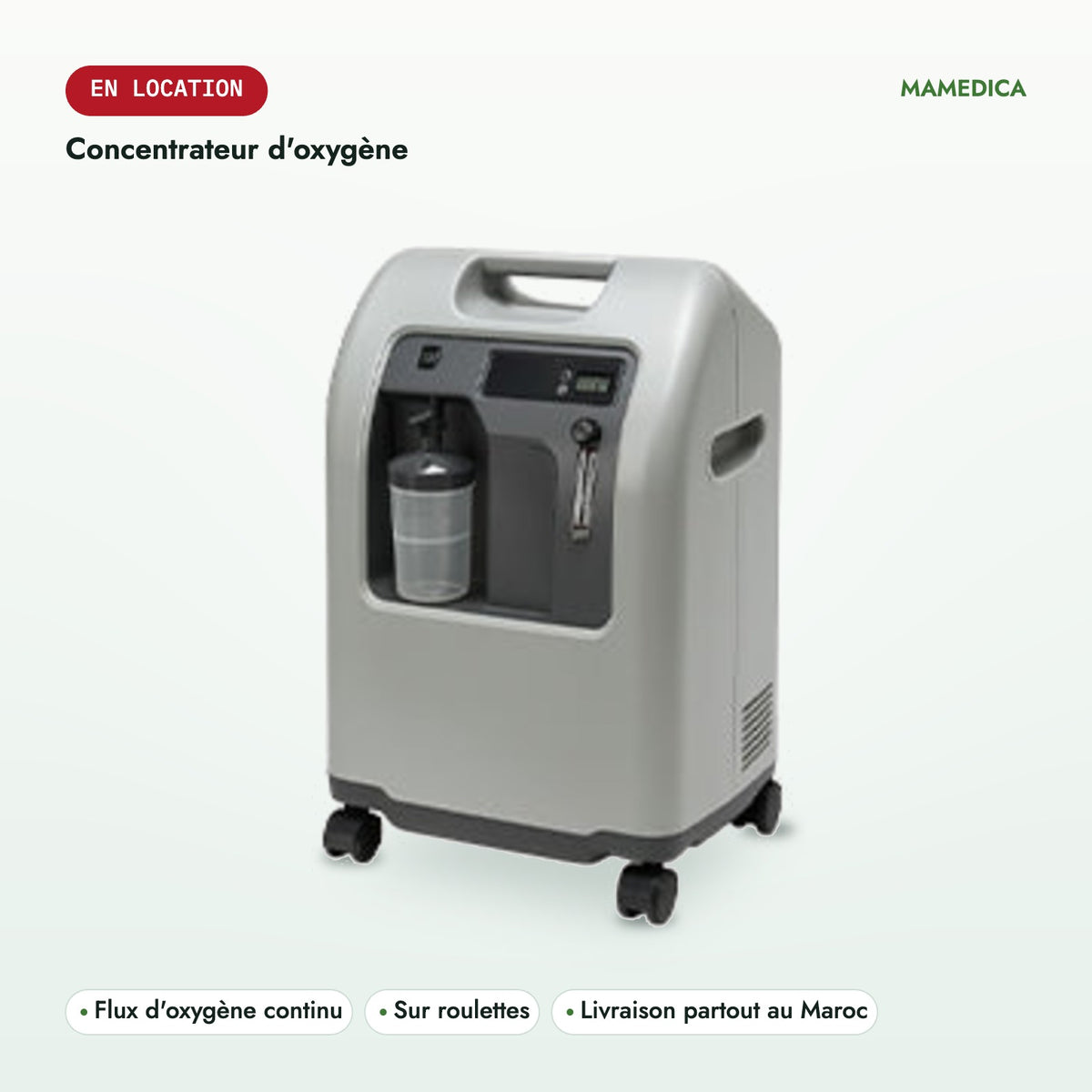 Location concentrateur d'oxygène – Mamedica
