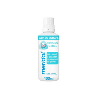 Meridol Bain de Bouche Protection Gencives sans alcool flacon 400 ml