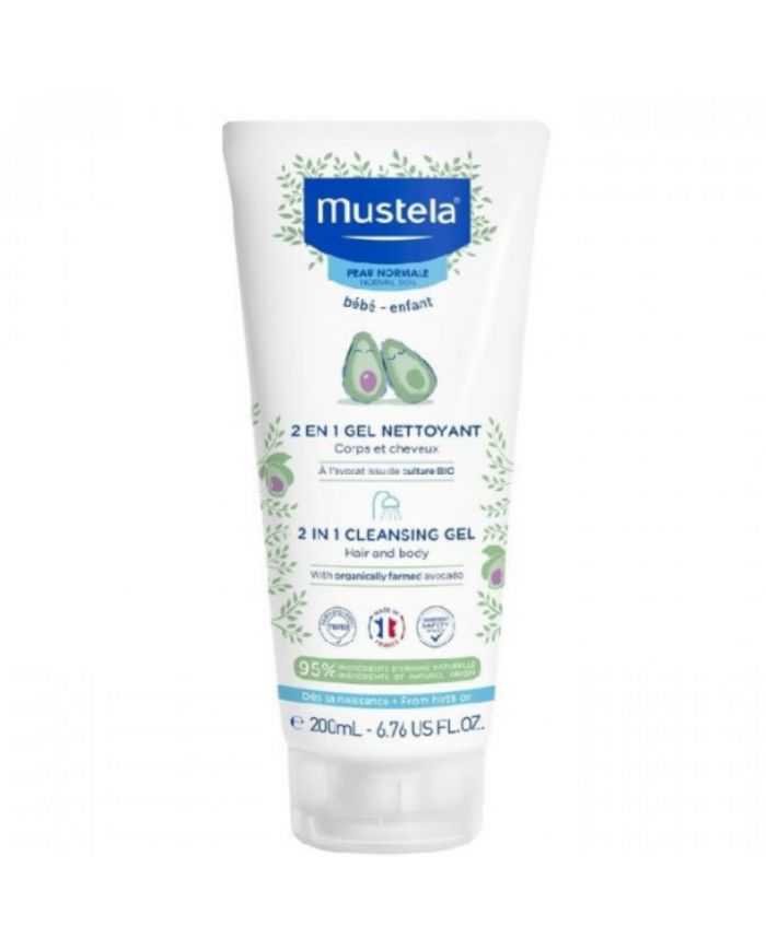 Mustela Gel 2en1 Cheveux et Corps 200ml