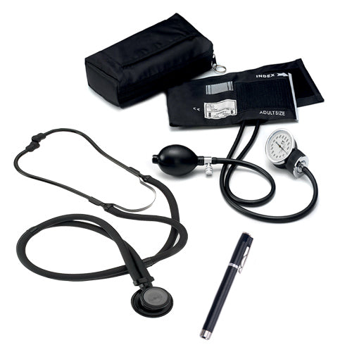 Optimium Pro Doc Kit OP-1 avec tensiomètre manuel, stéthoscope, lampe stylo et trousse