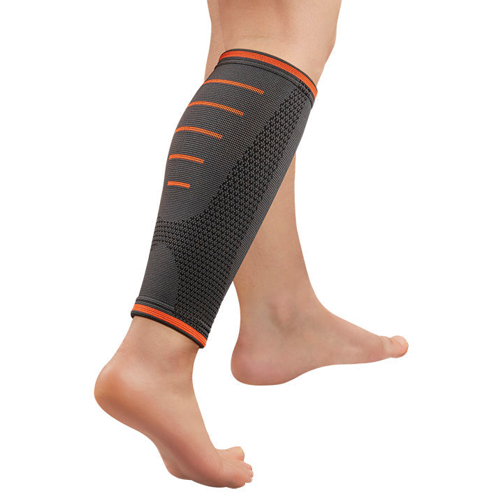 Molletière élastique sport Orliman OS6804 grise portée sur le mollet