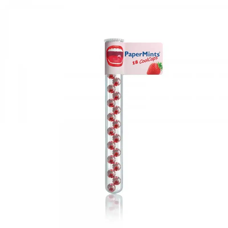 Boîte PaperMints Cool Caps Fraise de 18 capsules rafraîchissantes